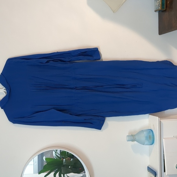 Maeve drawstring shirt dress Sz 6 (BLUE) - Picture 5 of 9